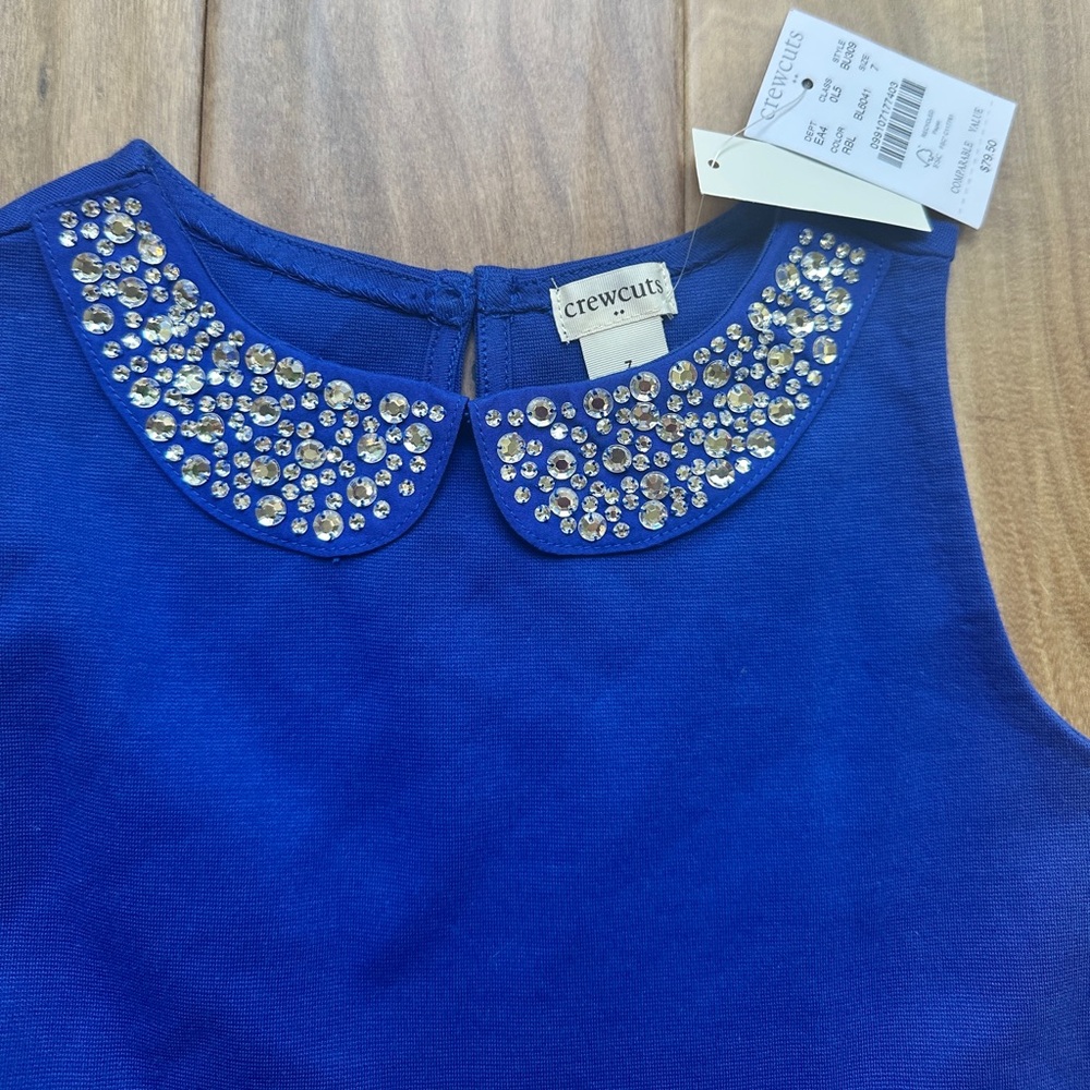 J.Crew NWT rhinestone collar dress - Picture 2 of 3